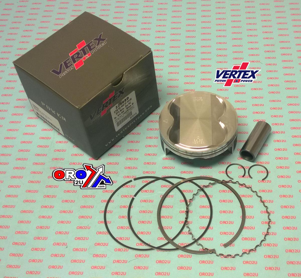 PISTON KIT VERTEX 95.0 B KTM SX 450 03-06, VERTEX 22968B HC COMPR 13,0:1