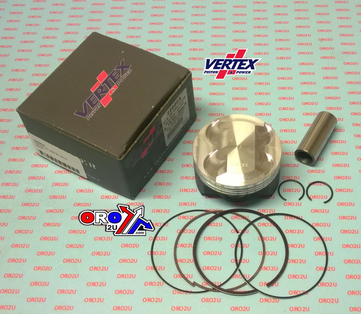 PISTON KIT VERTEX 75.0 C BETA RR 250 05-07, VERTEX 22980C KTM EXC 250 01-06 HC