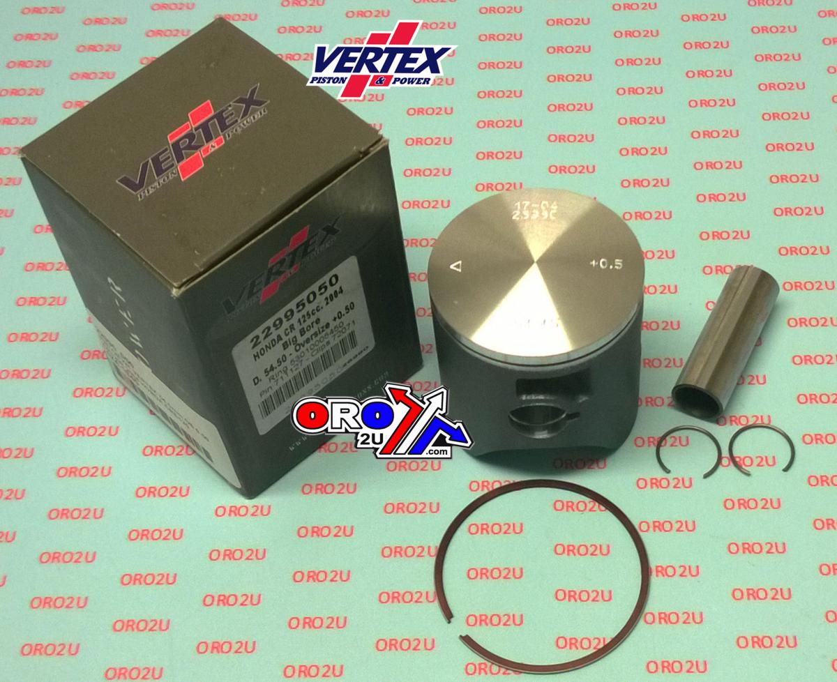 PISTON KIT VERTEX 54.0 D HONDA CR/CRE 125 2004, VERTEX 22995D