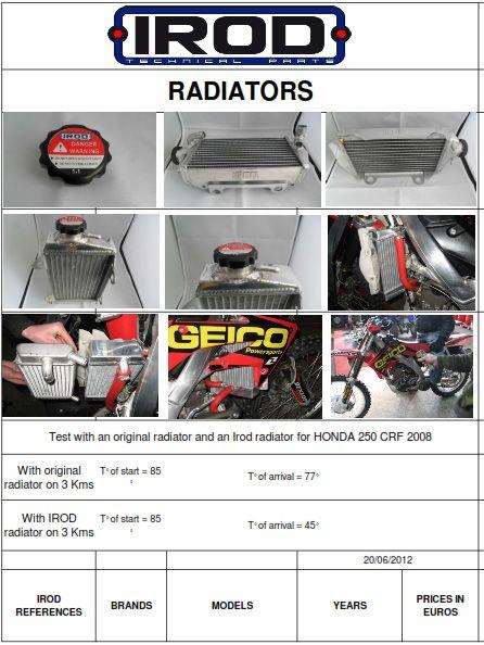 RADIATOR GASGAS 250 300 01-06, IROD 008127 LEFT HAND SIDE