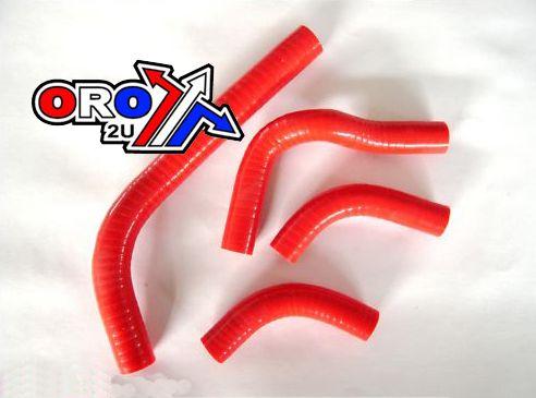 HOSE KIT/4 04-09 CRF250 HONDA, SILICONE RADIATOR RED, IROD 010005
