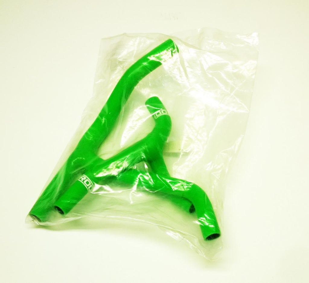 HOSE KIT/2 KX450F 06-08 GREEN, SILICONE RADIATOR COOLING, IROD Y PIECE KIT