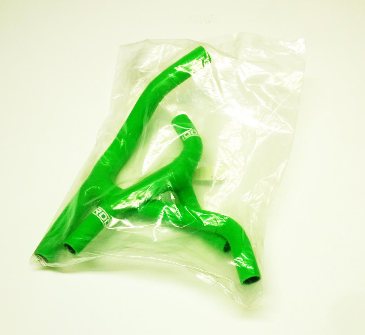 HOSE KIT/2 KX450F 06-08 GREEN, SILICONE RADIATOR COOLING, IROD Y PIECE KIT