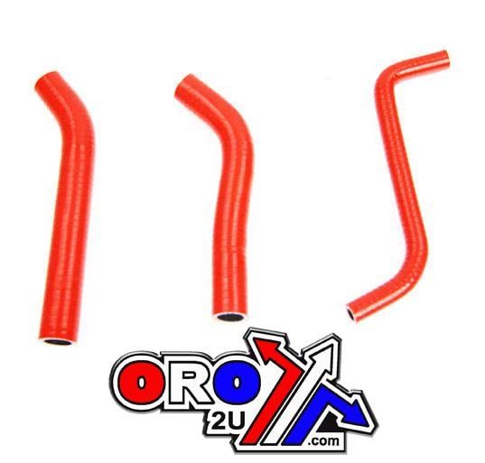 HOSE KIT HONDA TRX450 RED, SILICONE RADIATOR SET / 3