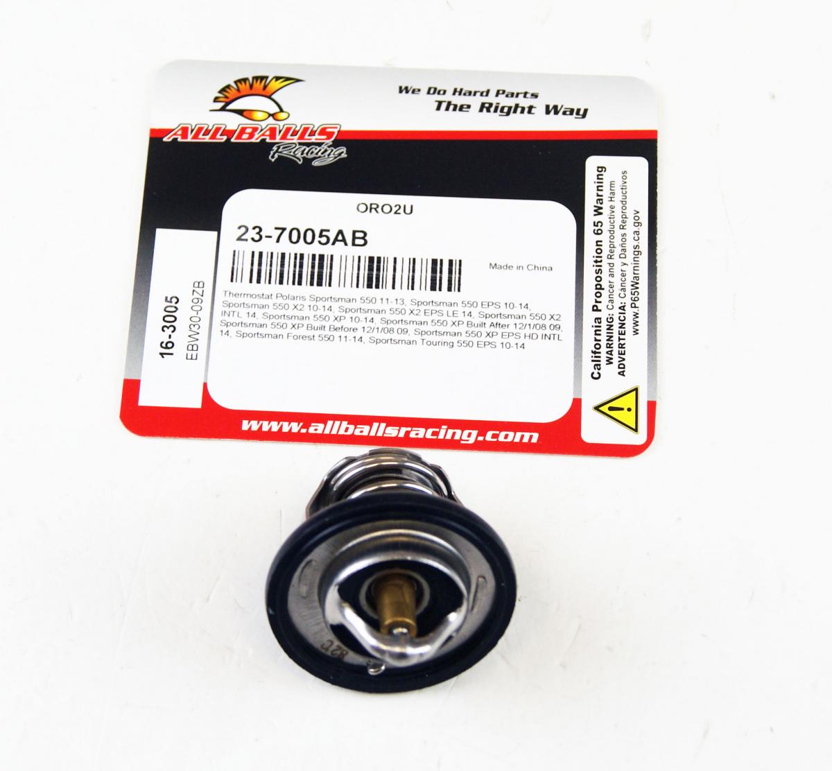 THERMOSTAT POLARIS, ALLBALLS 16-3005, 3090135, Sportsman 550 11-13, Sportsman 550 EPS 10-14, Sportsman 550 X2 10-14, Sportsman 550 X2 EPS LE 14, Sp