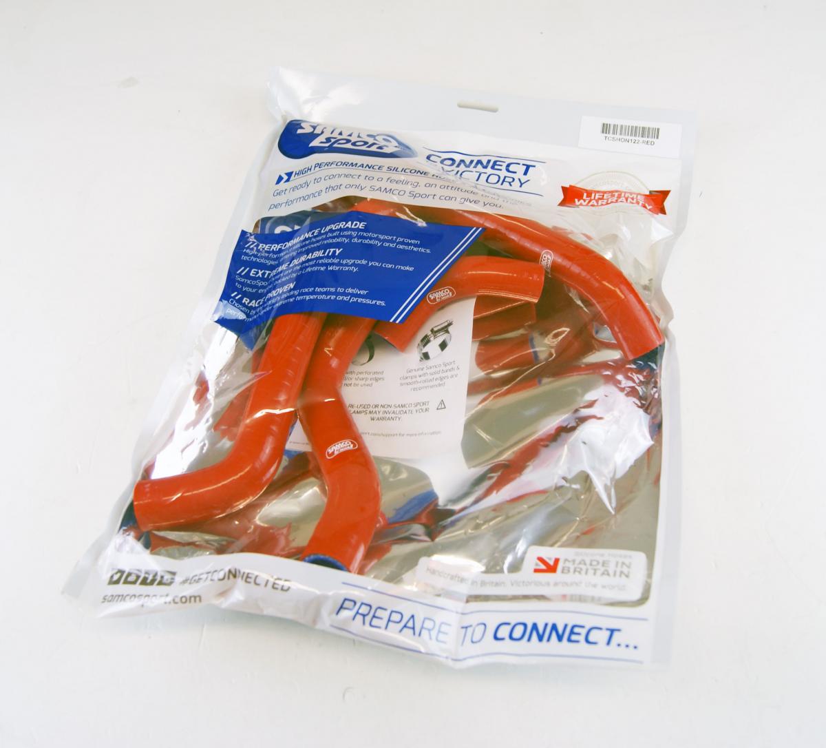 SAMCO HOSE KIT HONDA, 4 PIECE KIT, RED, HON-122 RD