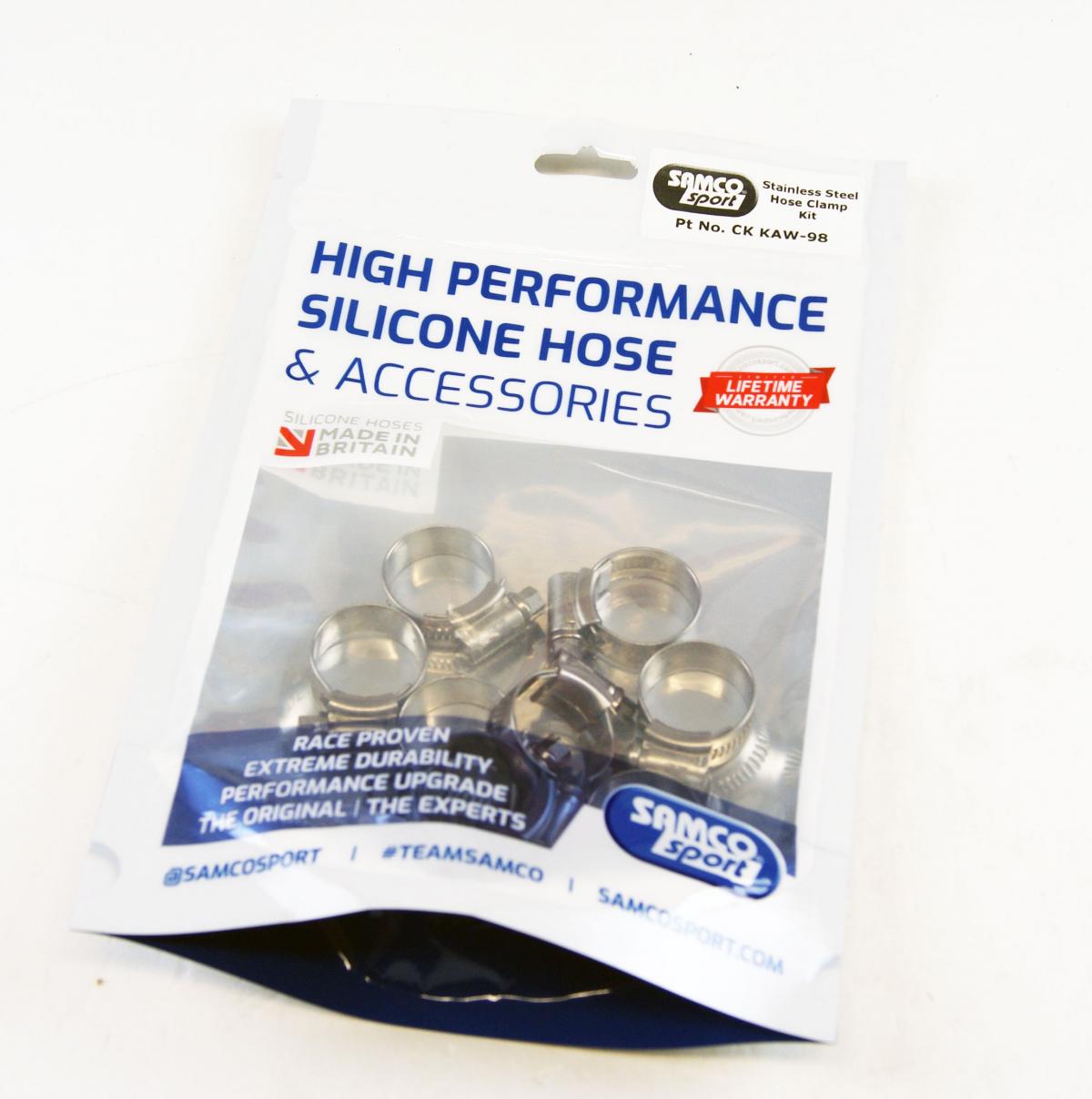 SAMCO CLAMP KIT KIT KAWASAKI, STAINLESS STEEL CLAMP KIT, CK KAW-98
