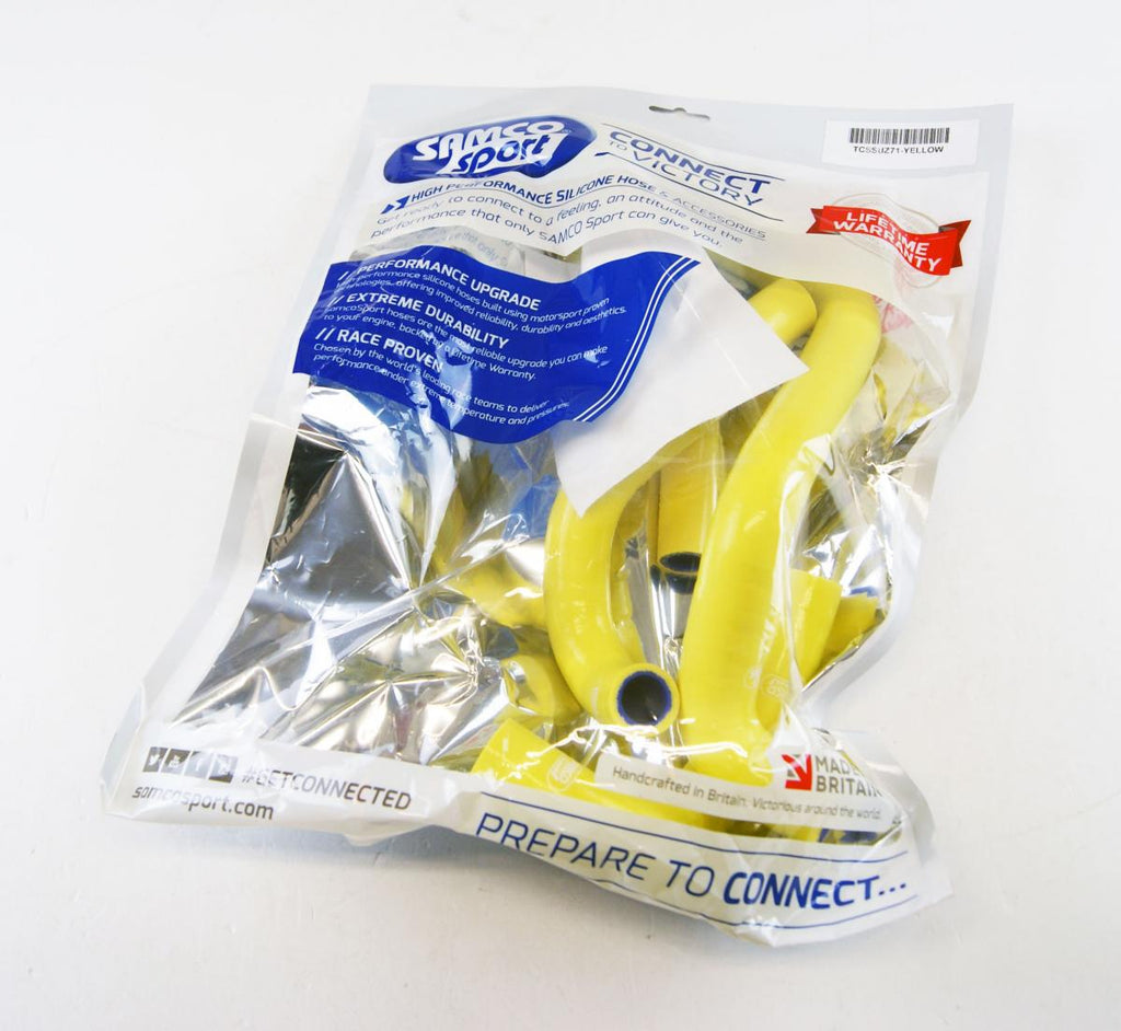 SAMCO HOSE KIT SUZUKI, 4 PIECE KIT, YELLOW, SUZ-71 YE