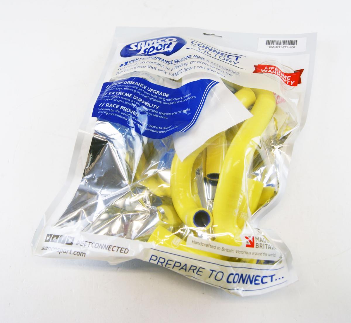 SAMCO HOSE KIT SUZUKI, 4 PIECE KIT, YELLOW, SUZ-71 YE