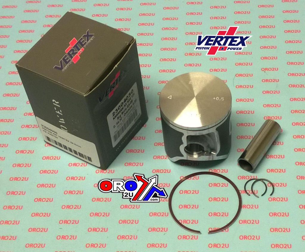 PISTON KIT VERTEX 56.0 KAWASAKI KX/KXE 125 03-08, VERTEX 23004200 OS +2.00