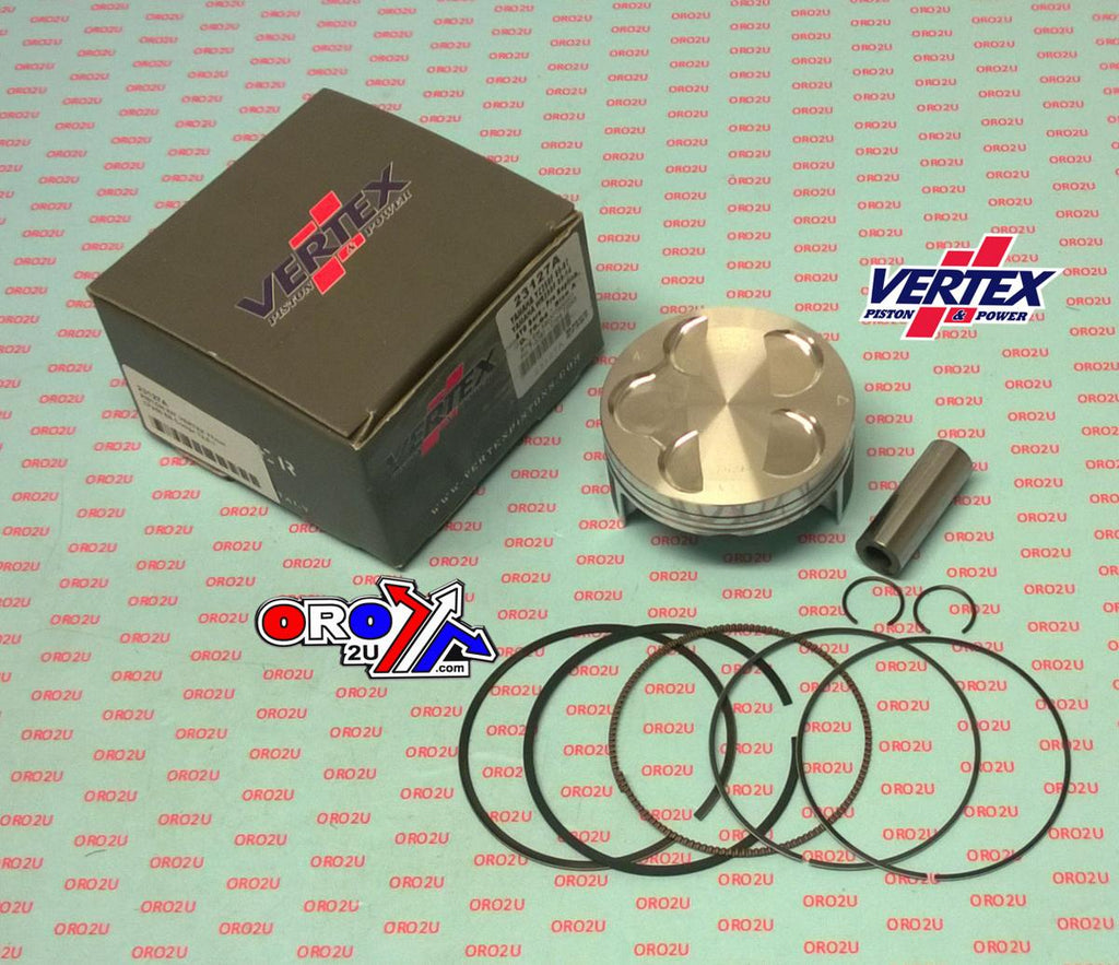 PISTON KIT VERTEX 79.0 YAMAHA WR/YZ 250 01-14, VERTEX 23127200 OS +2.00 BIG BORE COMPR 12,5:1