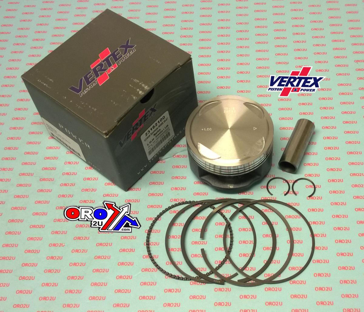 PISTON KIT VERTEX 86.0 HONDA XR/EX/TRX 400 96-07, VERTEX 23162100 OS +1.00
