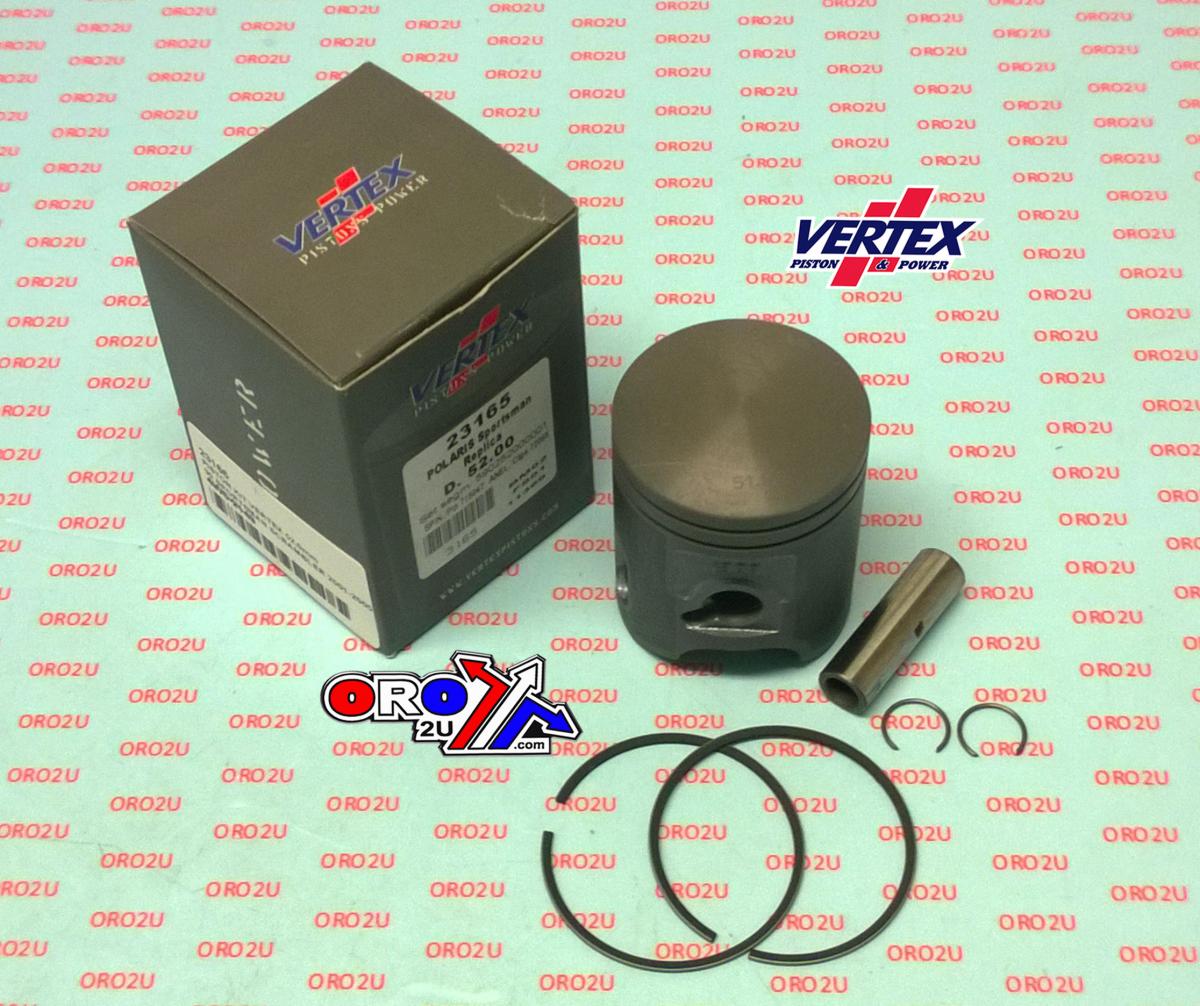 PISTON KIT VERTEX 52.5 POLARIS 90 SPORTSMAN 01-05, VERTEX 23165050 SCRAMBLER OS +0.50