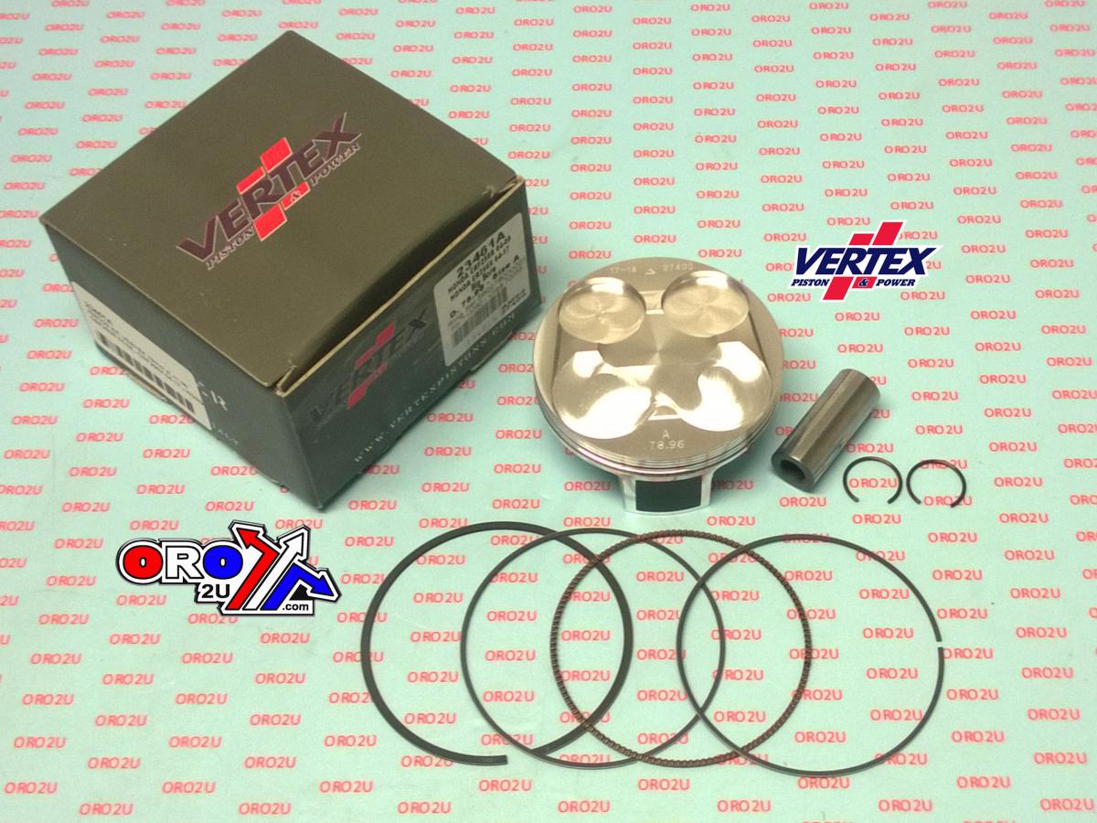 PISTON KIT VERTEX 79.0 B HONDA CRF 250 R/X 04-17, VERTEX 23461B OS +1.00 BIG BORE COMPR 13,0:1