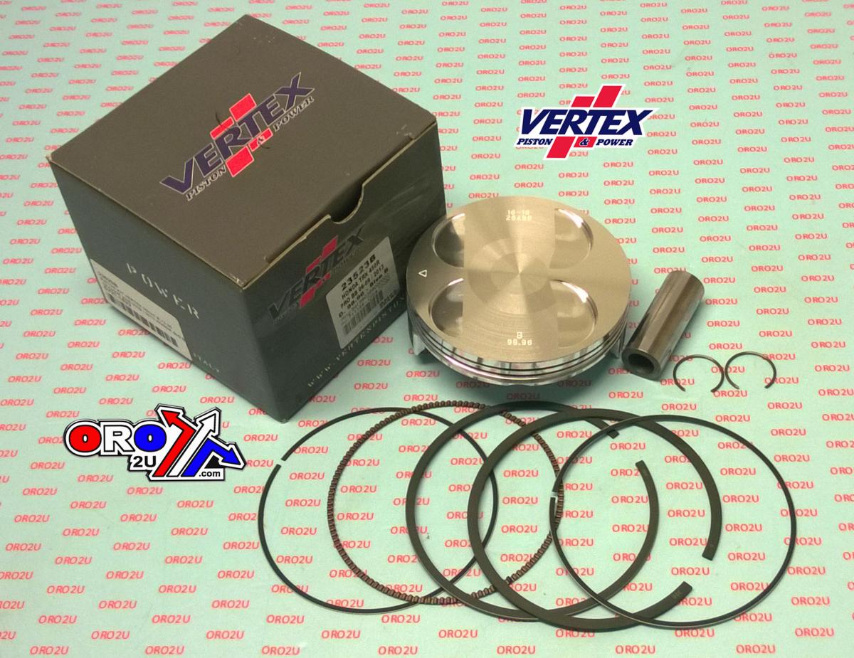 PISTON KIT VERTEX 99.0 C HONDA TRX 450 06-09/2013, VERTEX 23523C OS +3.00 BIG BORE COMPR 12,0:1
