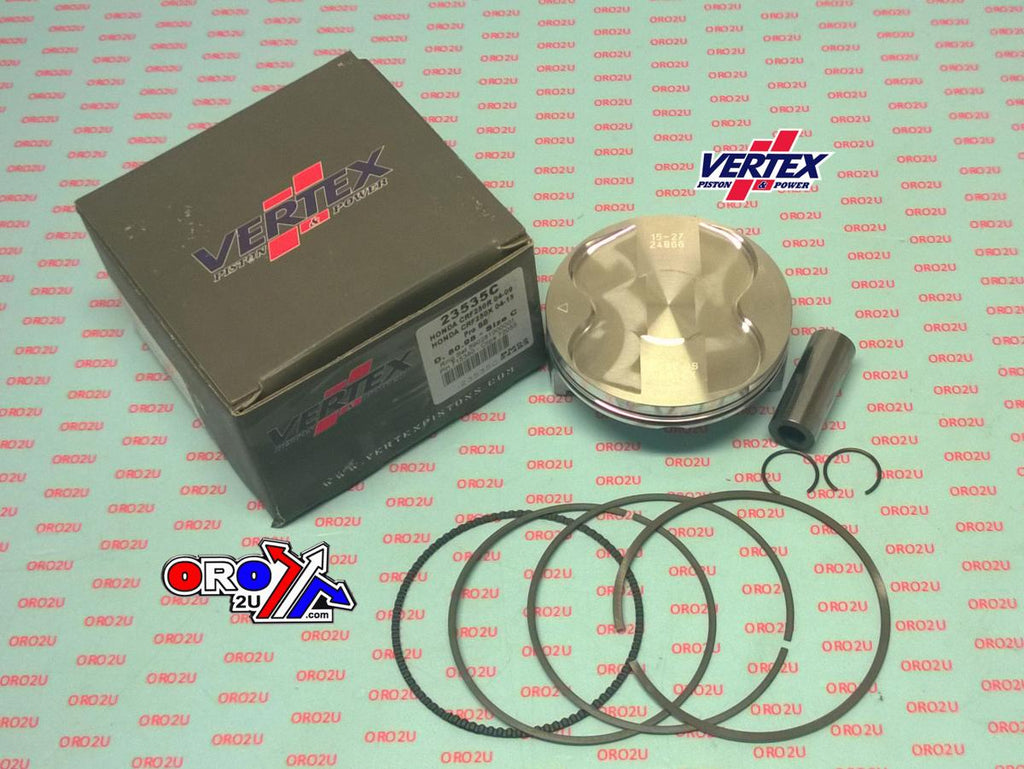PISTON KIT VERTEX 81.0 C HONDA CRF 250 R/X 04-17, VERTEX 23535C OS +3.00 BIG BORE COMPR 13,0:1
