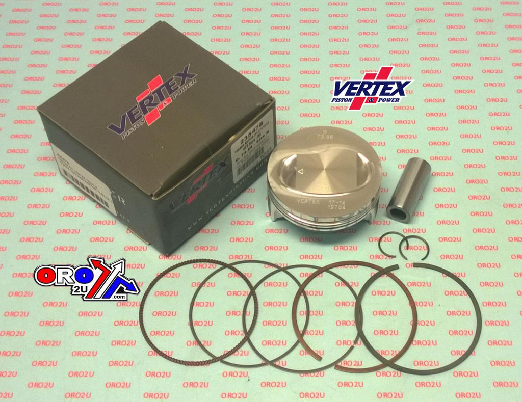 PISTON KIT VERTEX 74.0 B YAMAHA YFM 250 08-09, VERTEX 23547B RAPTOR COMPR 10,75:1