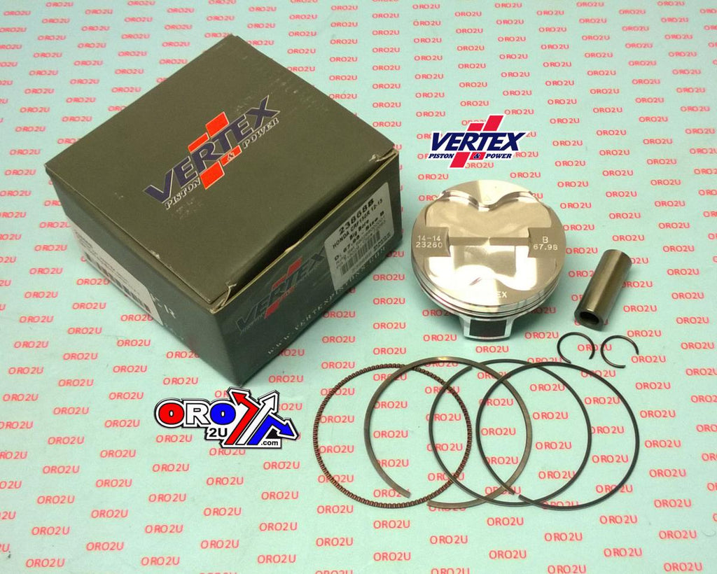 PISTON KIT VERTEX 68.0 B HONDA CRF 150 12-22, VERTEX 23868B OS+2.00 BIG BORE COMPR 11,7:1