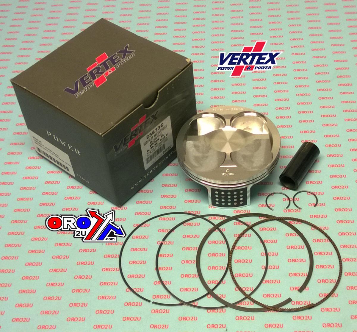 PISTON KIT VERTEX 96.0 C GP SUZUKI RMZ 450 13-17, VERTEX 23873C HC COMPR 13,8:1 GP RACERS CHOICE
