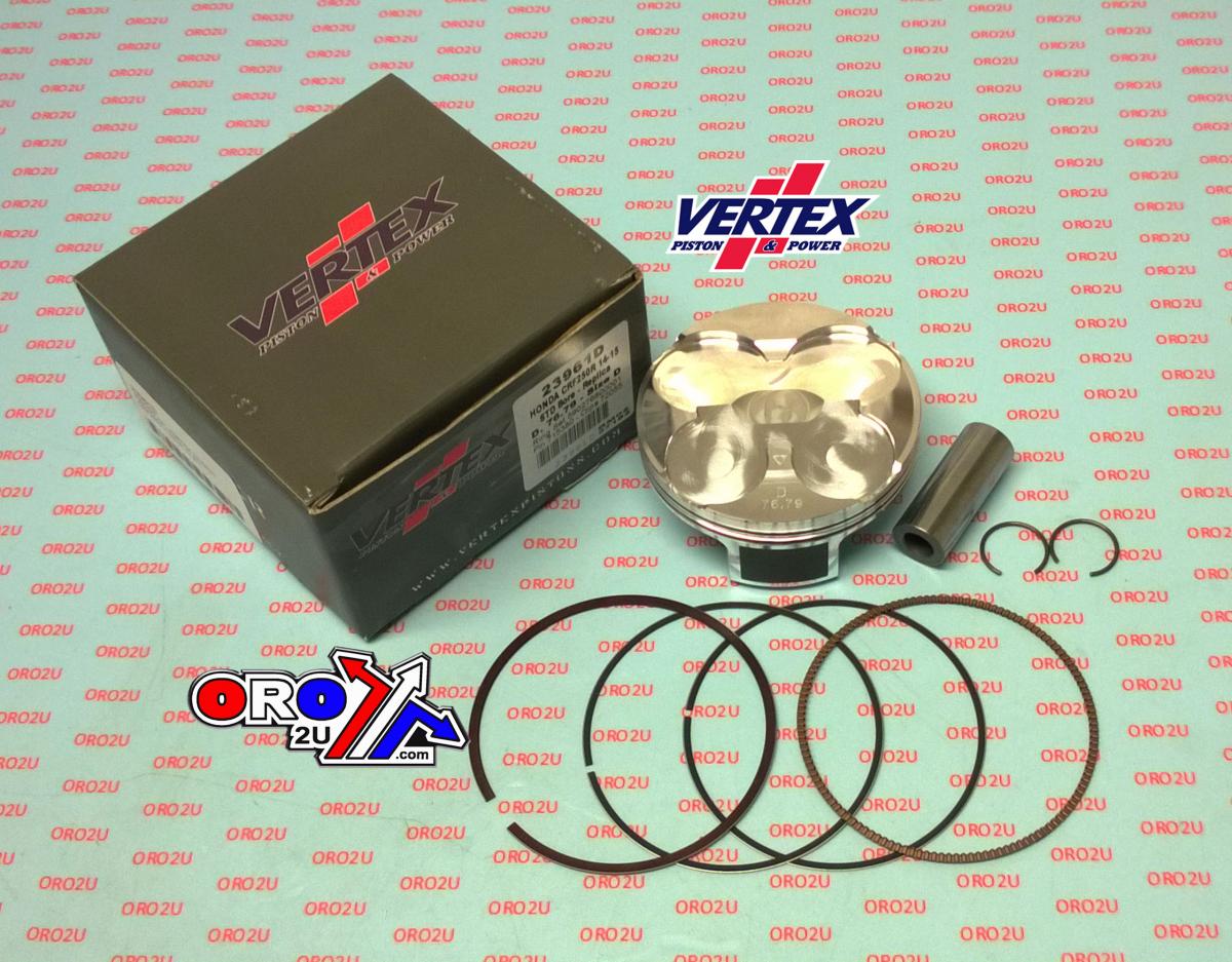 PISTON KIT VERTEX 76.8 D HONDA CRF 250 14-15, VERTEX 23961D COMPR 13,5:1