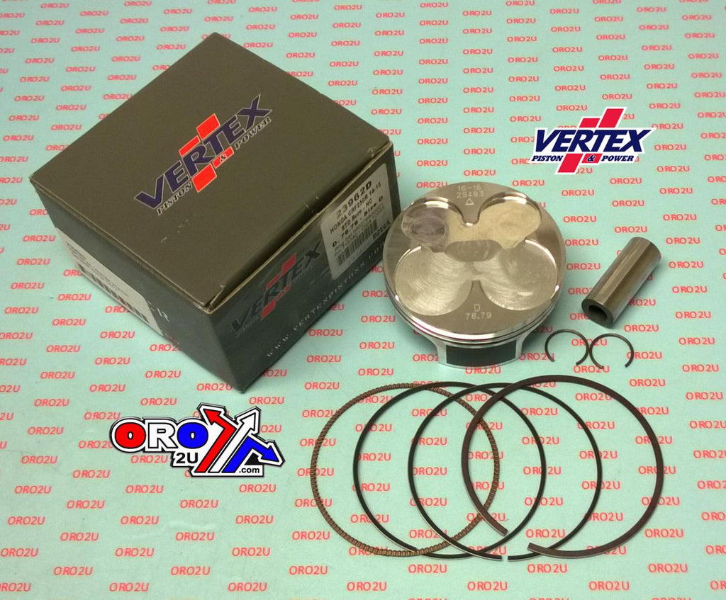 PISTON KIT VERTEX 76.8 A HC HONDA CRF 250 14-15, VERTEX 23962A HC COMPR 14,1:1