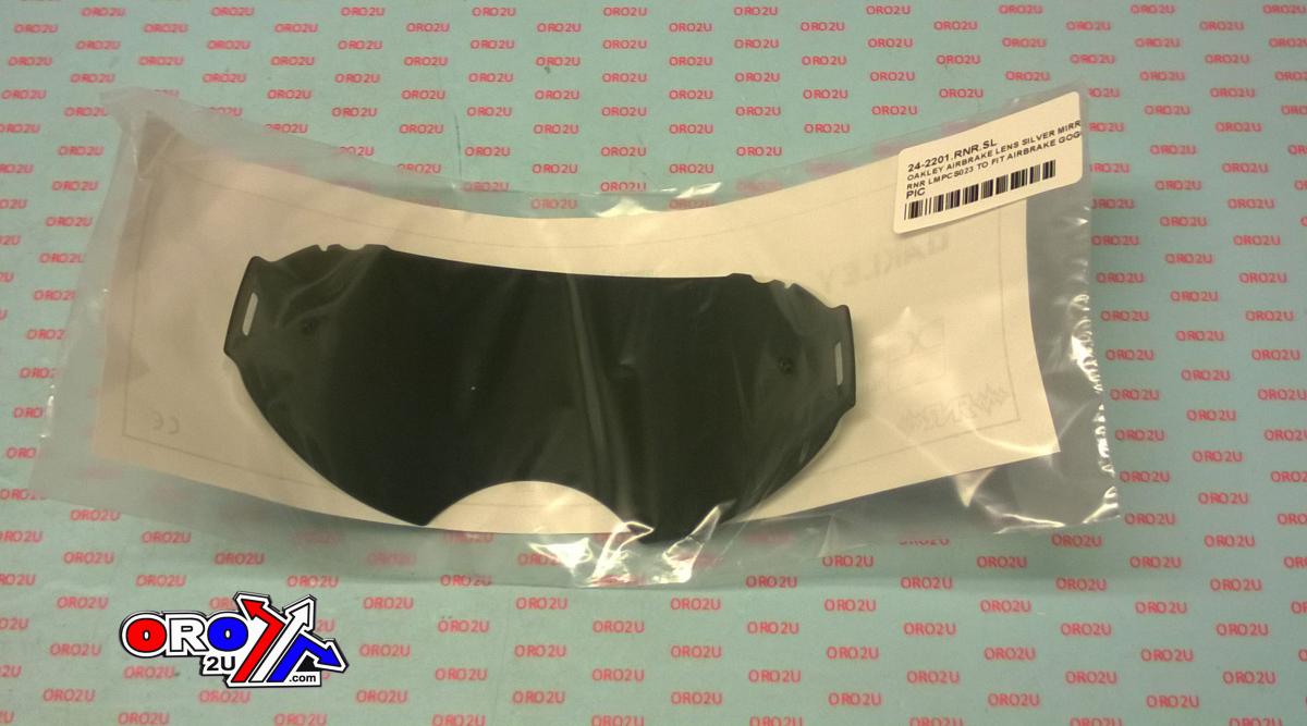 OAKLEY AIRBRAKE LENS SILVER MIRROR, RNR LMPCS023 TO FIT AIRBRAKE GOGGLES, NOT GENUINE OAKLEY
