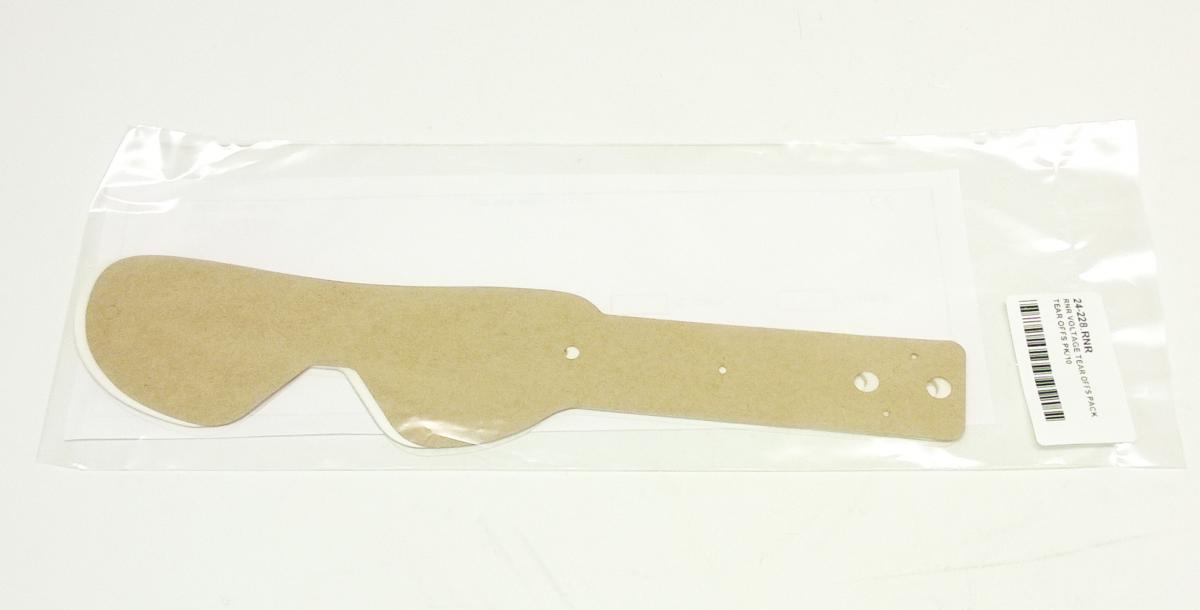 RNR VOLTAGE TEAR OFFS PACK, TEAR OFFS PK/10, TP06, SCOTT VOLTAGE PATTERN