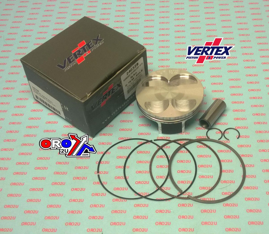 PISTON KIT VERTEX 80.0 B KAWASAKI KX/KXE 250 15-16, VERTEX 24032B OS+3:00 BIG BORE COMPR 13,8:1