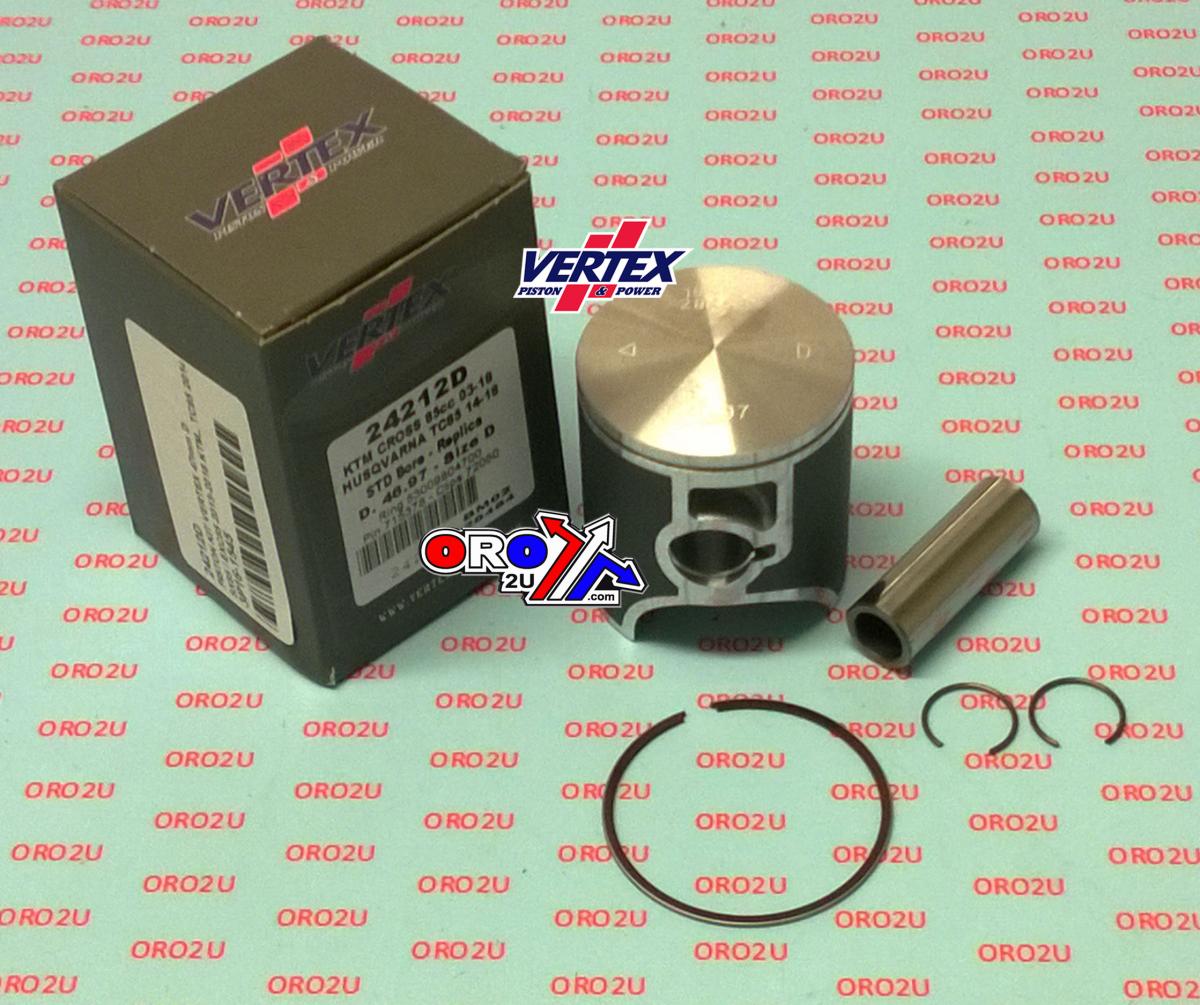 PISTON KIT VERTEX 47.0 B KTM SX/EXC 85 03-24, VERTEX 24212B GAS GAS MC85/HUSKY TC85