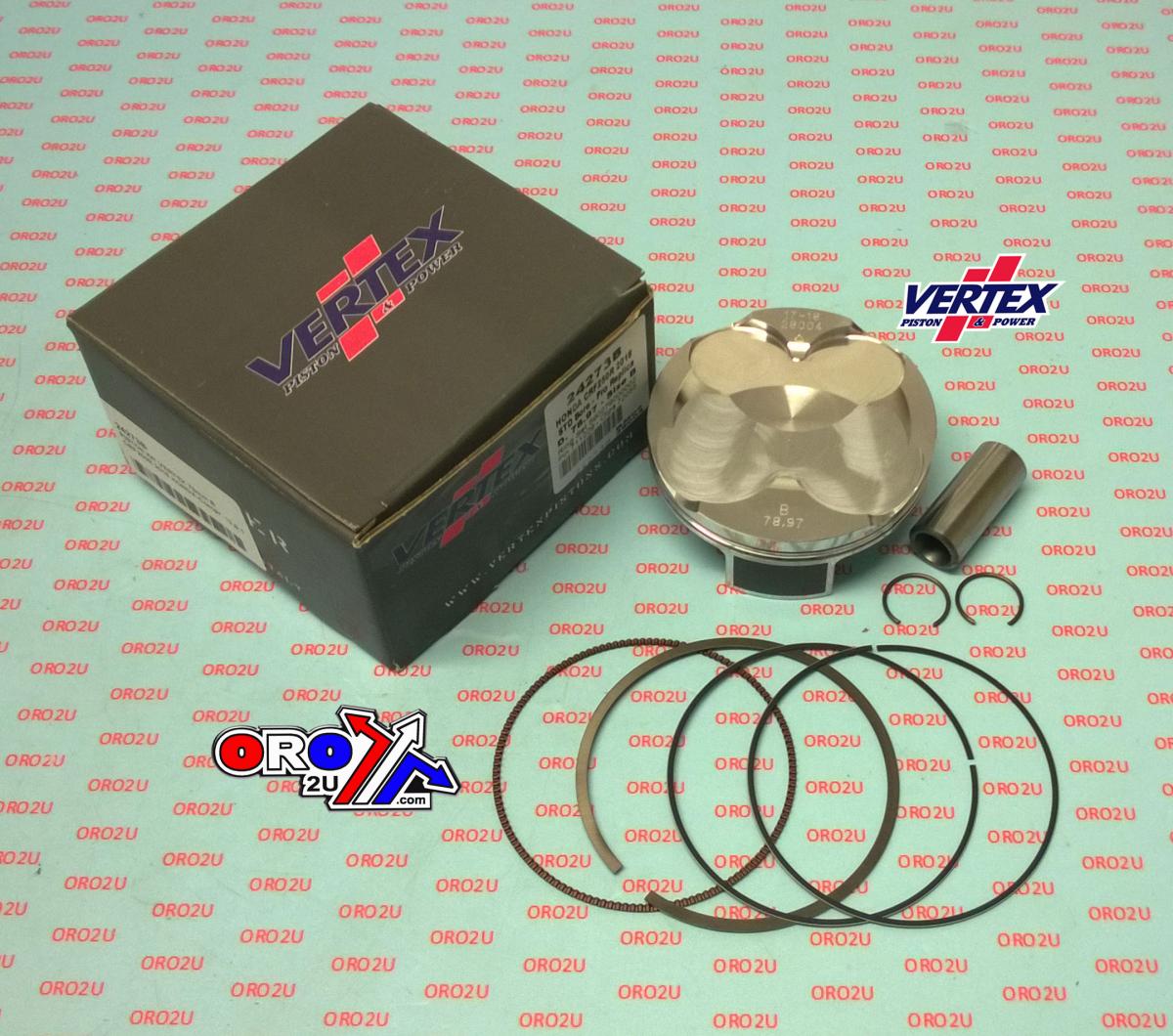 PISTON KIT VERTEX 79.0 A HONDA CRF 250 R/RX 18-19, VERTEX 24273A COMPR 13,9:1