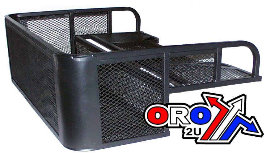 ATV STEEL CARGO RACK / WIRE BASKET, REAR DROP 105x73cm, ((fitting kit not included))