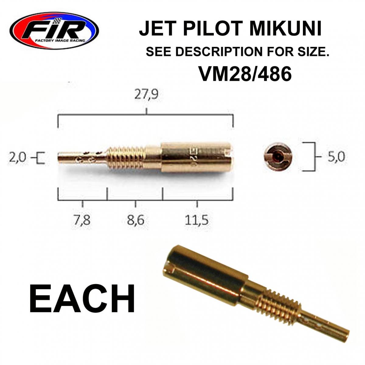JET 55.0 PILOT MIKUNI LONG, / VM28/486