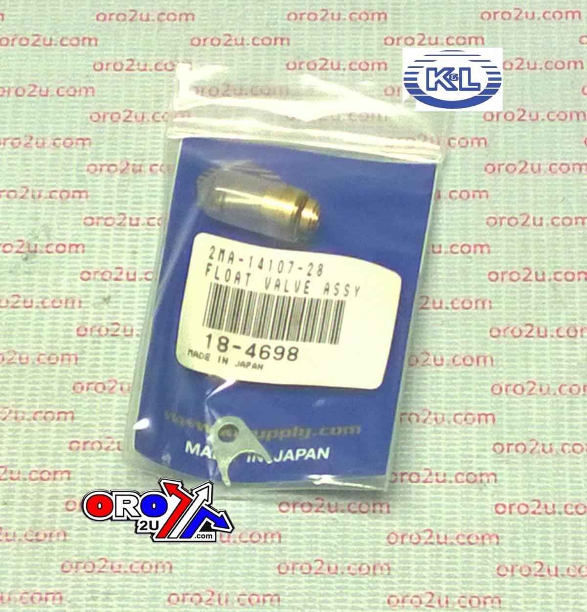FLOAT VALVE ASSEMBLY Mikuni, 2MA-14107-28-00, KL18-4698