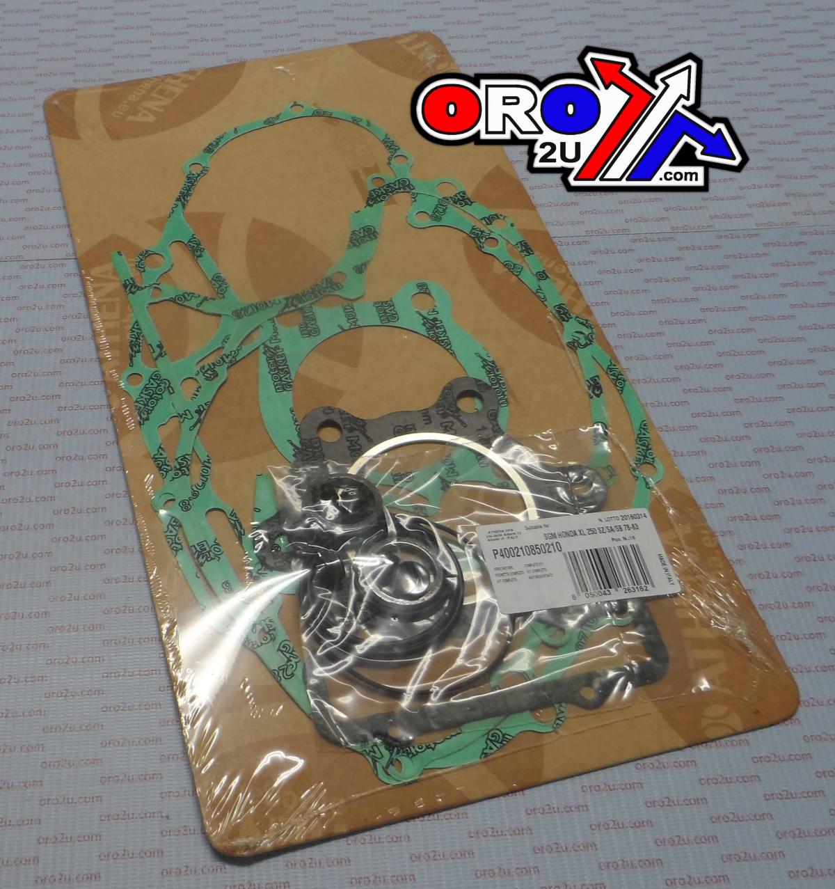 GASKET FULL SET XR250 78-83, ATHENA P400210850210 18pcs