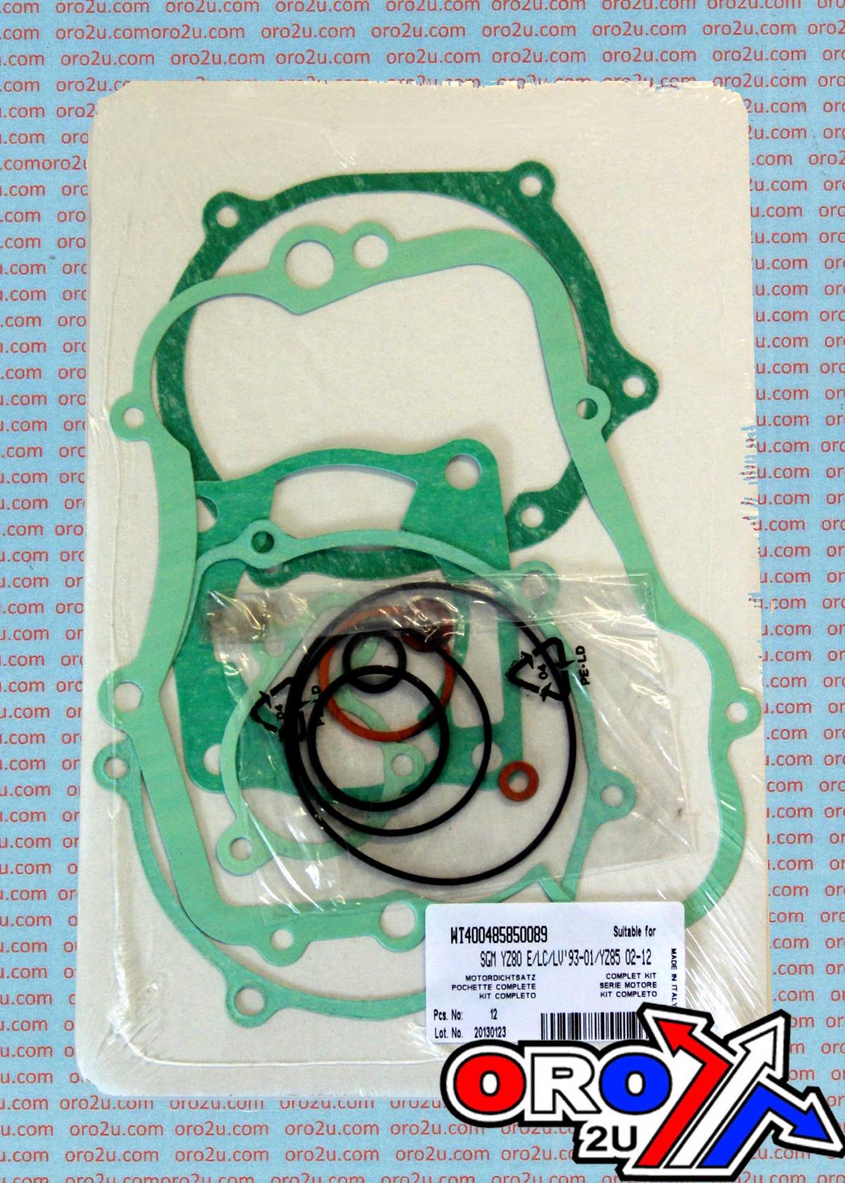 GASKET FULL SET 02-18 YZ 80 85, ATHENA P400485850089 YAMAHA