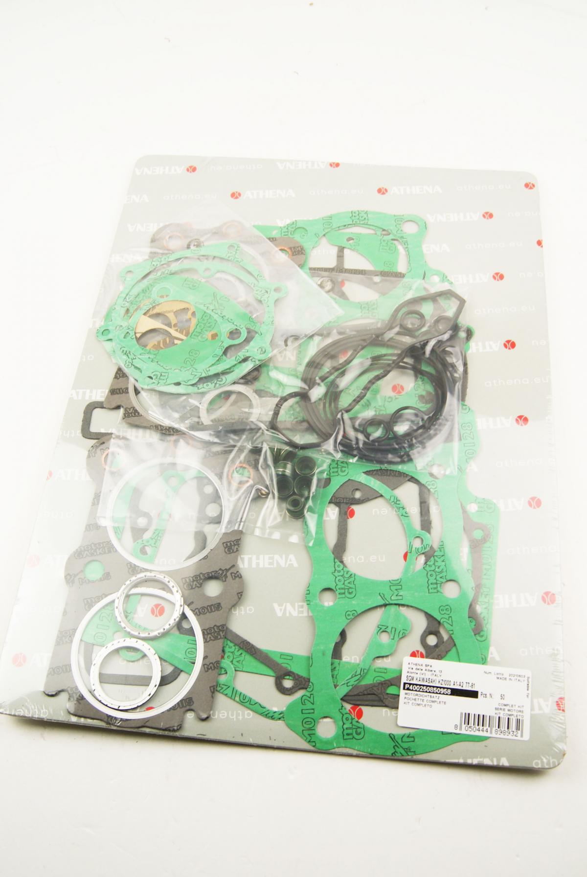 GASKET FULL SET KZ 1000 77-81, ATHENA P400250850958, ROAD KAWASAKI