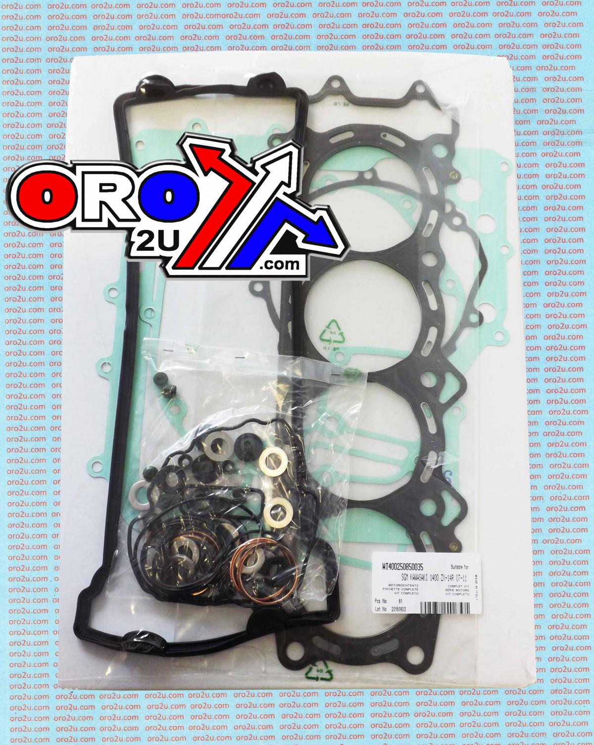 GASKET FULL KIT 07-13 ZX 14R, ATHENA P400250850035 KAWASAKI