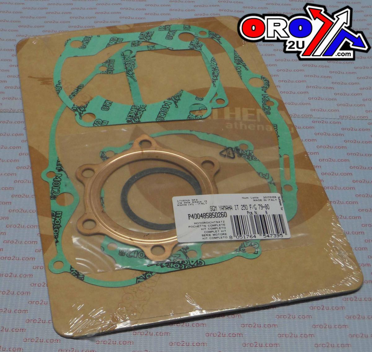 GASKET FULL SET IT250 79-80, ATHENA P400485850260 YAMAHA