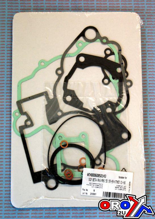 COMPLETE GASKET SET BETA RK/RR6/ST 50 93-99, ATHENA P400060850143