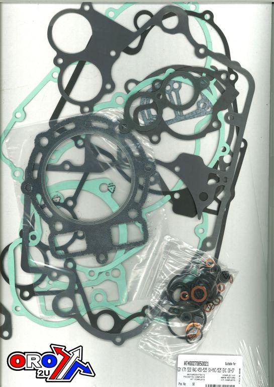 COMPLETE GASKET SET EXC/SMR/SX 450/520/525/540, ATHENA P400270850021 KTM 00-09 BETA RR 525