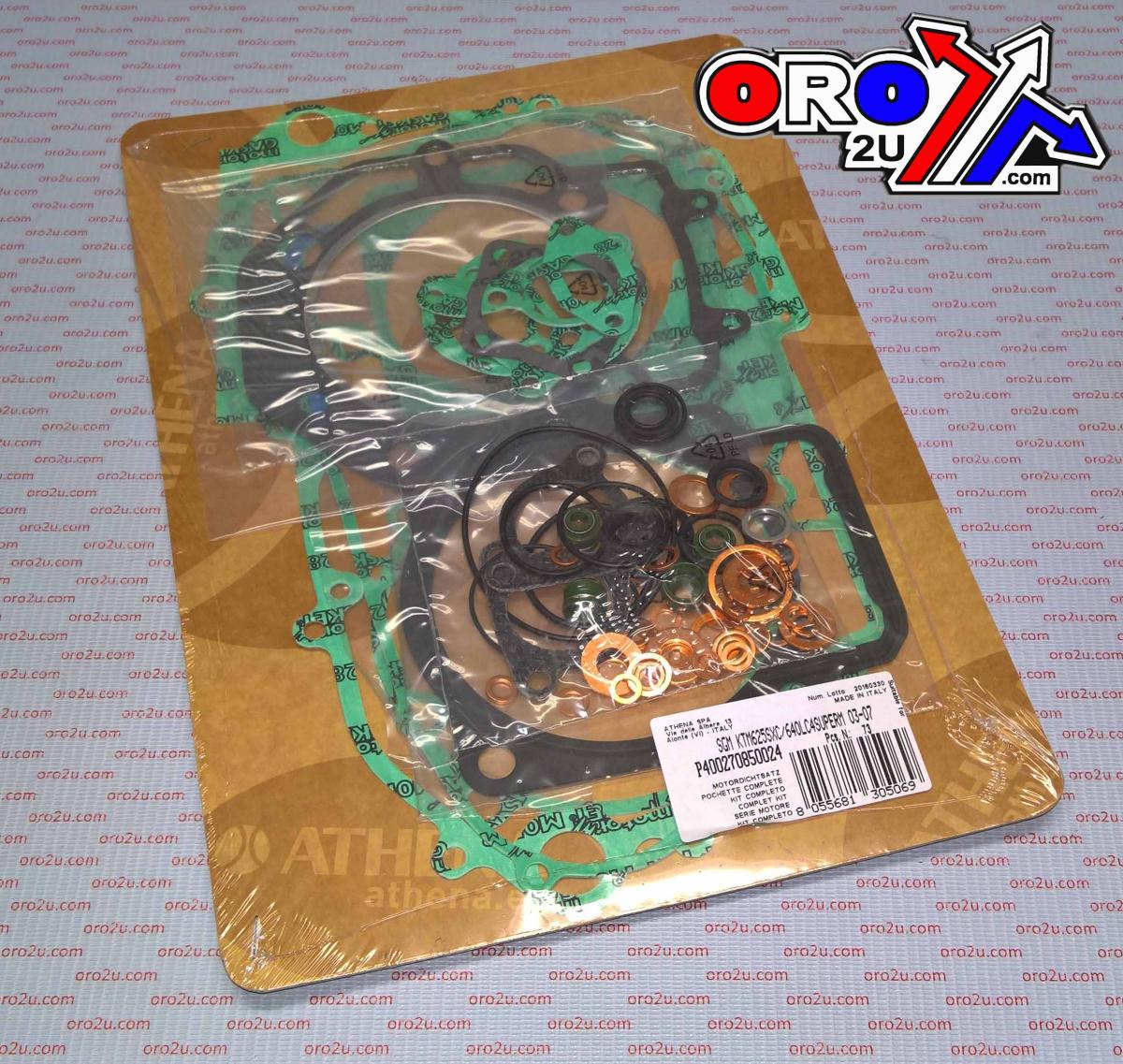 COMPLETE GASKET KIT LC4/DUKE 625/640 03-07, ATHENA P400270850024 KTM