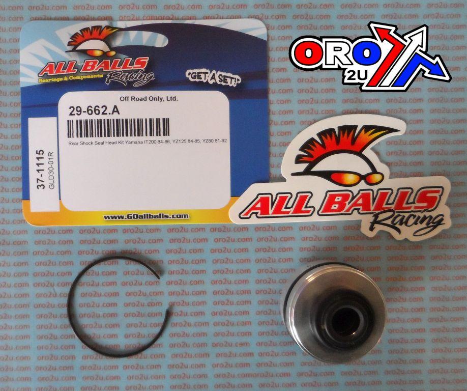 REAR SHOCK SEAL BLOCK 12.5x40, ALLBALLS 37-1115 YZ125 YZ80, IT200 1984-1986, YZ125 1984-1985, YZ80 1981-1992