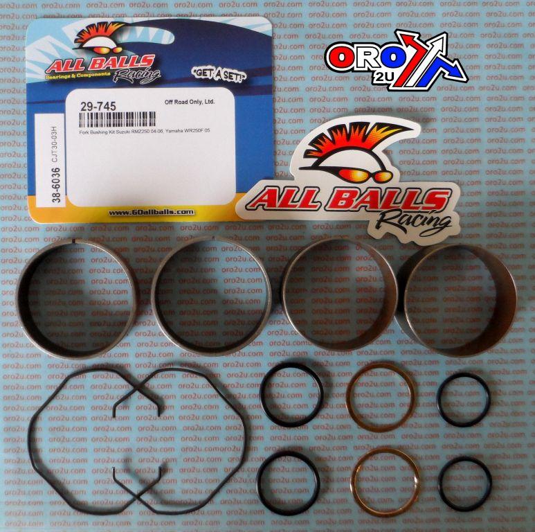 FORK BUSHING KIT 04-06 SUZ RMZ250/YAM WR250F, ALLBALLS 38-6036 DIRT