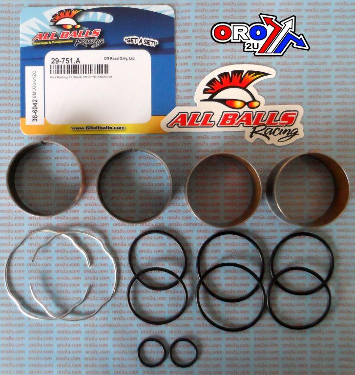 FORK BUSHING KIT 1998 SUZ RM125/250, ALLBALLS 38-6042 DIRT