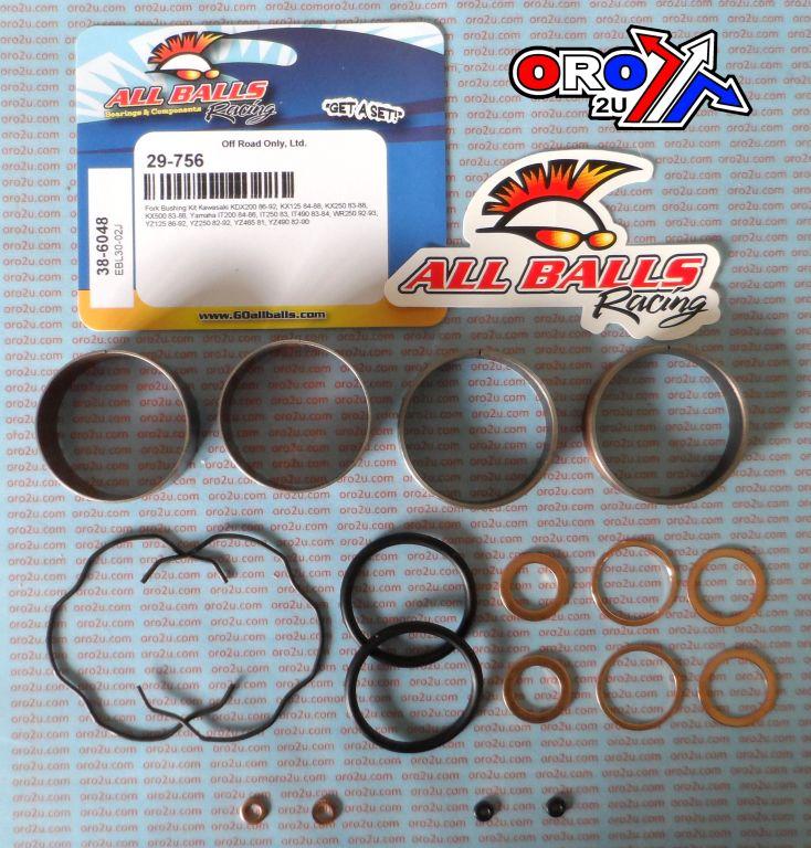 FORK BUSHING KIT 81-01 KAW/SUZ/YAM, ALLBALLS 38-6048 ROAD/DIRT