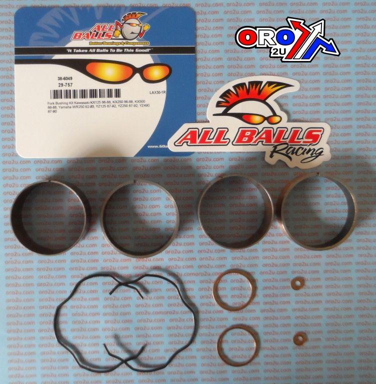 FORK BUSHING KIT 86-92 KAW KX/YAM WR/YZ 125/250/490/500, ALLBALLS 38-6049 DIRT