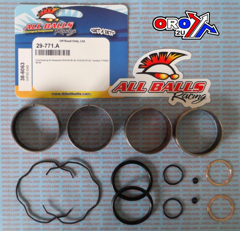 FORK BUSHING KIT 95-06 YAM TTR250/KAW KDX200/220, ALLBALLS 38-6063 DIRT