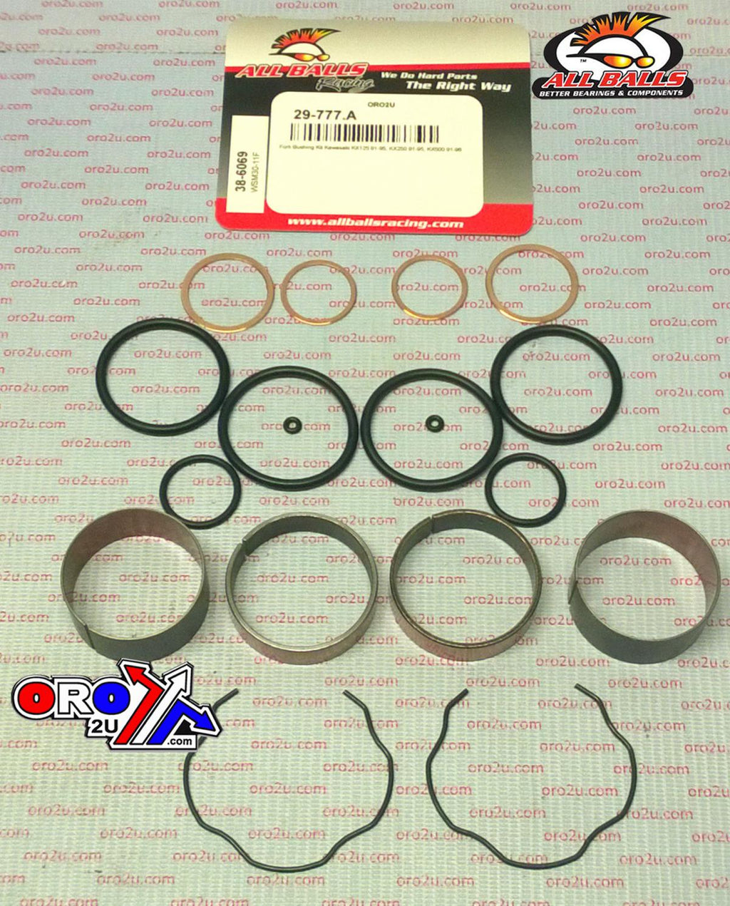 FORK BUSHING KIT 91-96 KAW KX125/250/500, ALLBALLS 38-6069 DIRT