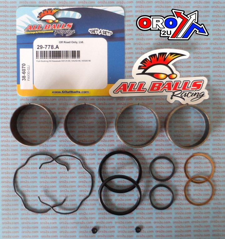 FORK BUSHING KIT 1990 KAW KX125/250/500, ALLBALLS 38-6070 DIRT