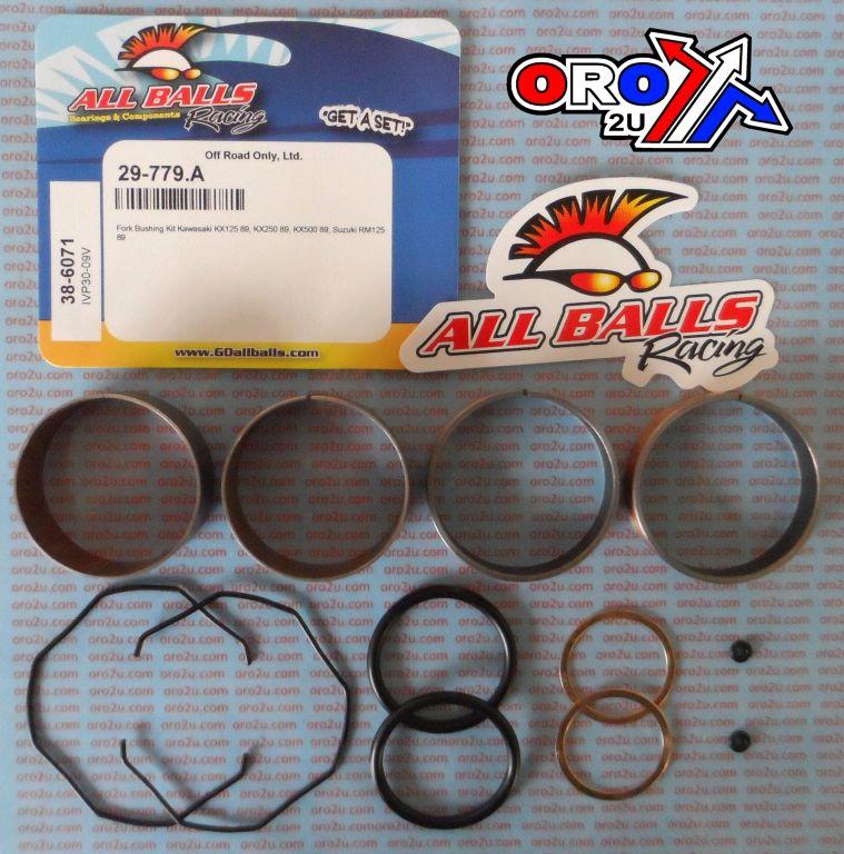 FORK BUSHING KIT 1989 SUZ RM125/KAW KX125/250/500, ALLBALLS 38-6071 DIRT